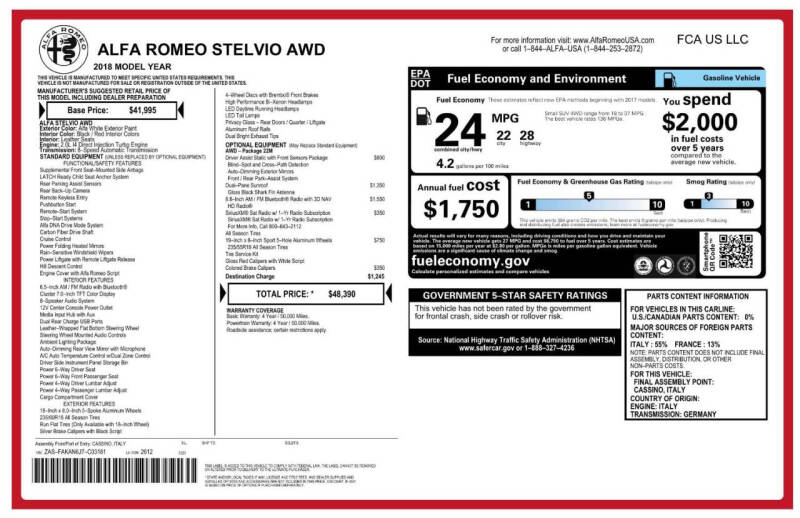 alfa romeo stelvio 2018 ZASFAKAN6J7C03181 image alfa romeo stelvio 2018 ZASFAKAN6J7C03181 image